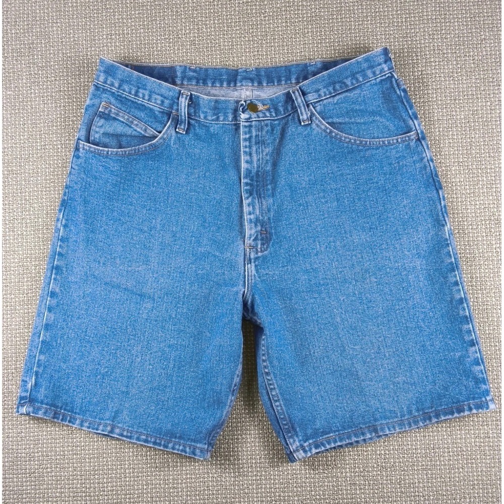 Vintage Y2K Mens Wrangler Jorts Jean Denim Shorts Skater Baggy 36